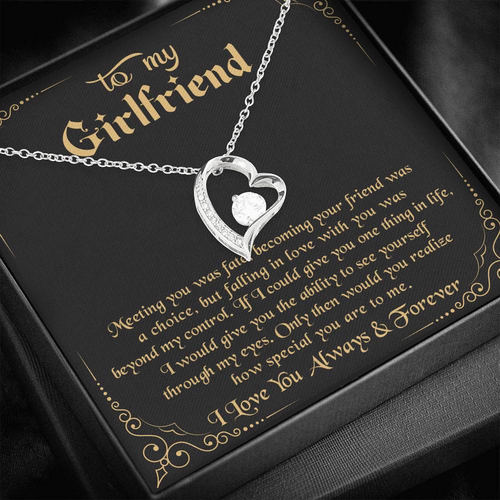 litzzy To My Girlfriend - How special you are to me - Forever Love Necklace - Necklace Gift For Her, Wife, Girlfriend, Anniversary, Wedding, Valentine, Birthday with Message Card Jewelry   