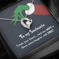 litzzy To my Soulmate I Stole Your Heart - Gift For Christmas, Birthday, Anniversary - Necklace Gift For Her, Wife, Girlfriend, Anniversary, Wedding, Valentine, Birthday with Message Card Jewelry 14k White Gold Finish  