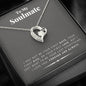 litzzy To My Soulmate - Last Everything Forever Love Necklace - Necklace Gift For Her, Wife, Girlfriend, Anniversary, Wedding, Valentine, Birthday with Message Card Jewelry   