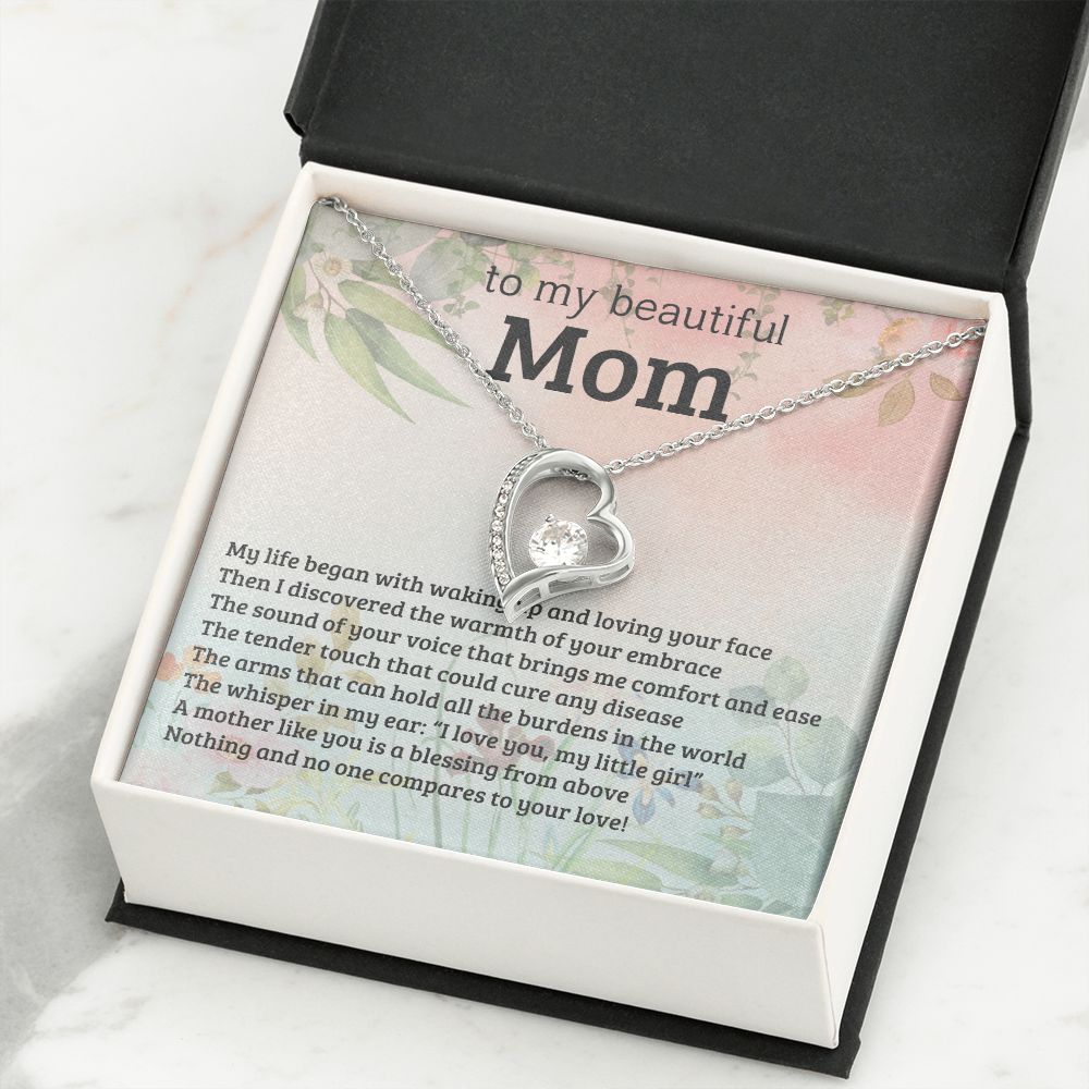 litzzy Mom - A Blessing From Above - Forever Love Necklace - Litzzy Mother's Day Gifts Necklace Jewelry   