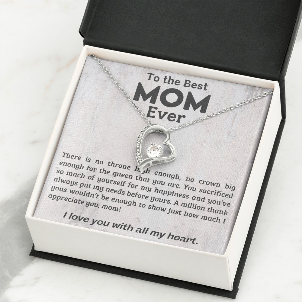 litzzy Mom - A Million Thank Yous - Forever Love Necklace - Litzzy Mother's Day Gifts Necklace Jewelry   