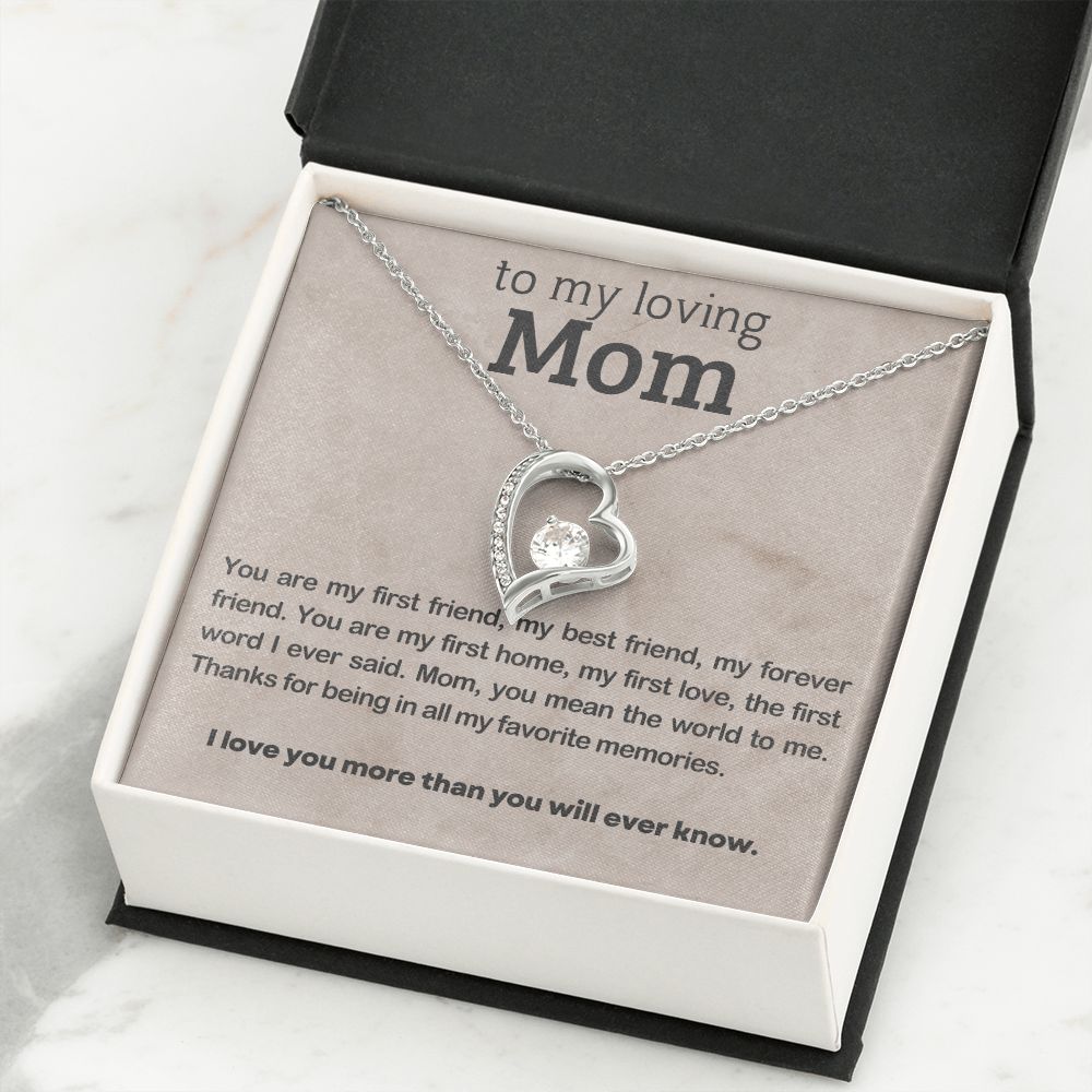 litzzy Mom - Favorite Memories - Forever Love Necklace - Litzzy Mother's Day Gifts Necklace Jewelry   