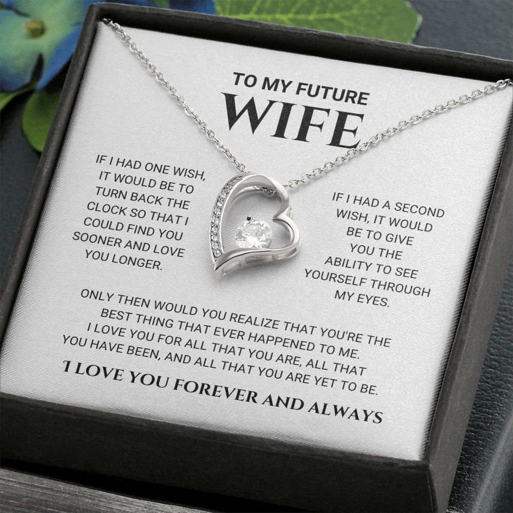 litzzy To My Future Wife - Best Thing - Forever Love Necklace - Love Knot Necklace - To My Future Wife, Gift For Future Wife Jewelry   