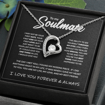 litzzy To My Soulmate - 14K Forever Necklace - Necklace Gift Set - To My Soulmate, Gift For Soulmate Jewelry   
