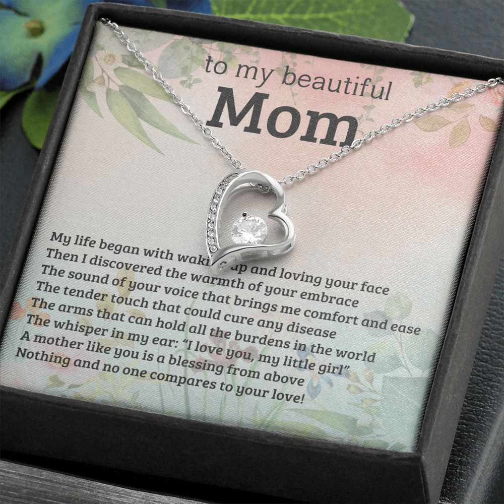 litzzy Mom - A Blessing From Above - Forever Love Necklace - Litzzy Mother's Day Gifts Necklace Jewelry   