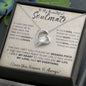 litzzy To My Soulmate Necklace, Gift for Wife Girlfriend Fiancée, Anniversary Necklace, Valentine's Day Necklace - Litzzy Forever Love Necklace Jewelry 14k White Gold Finish Two Tone Box 