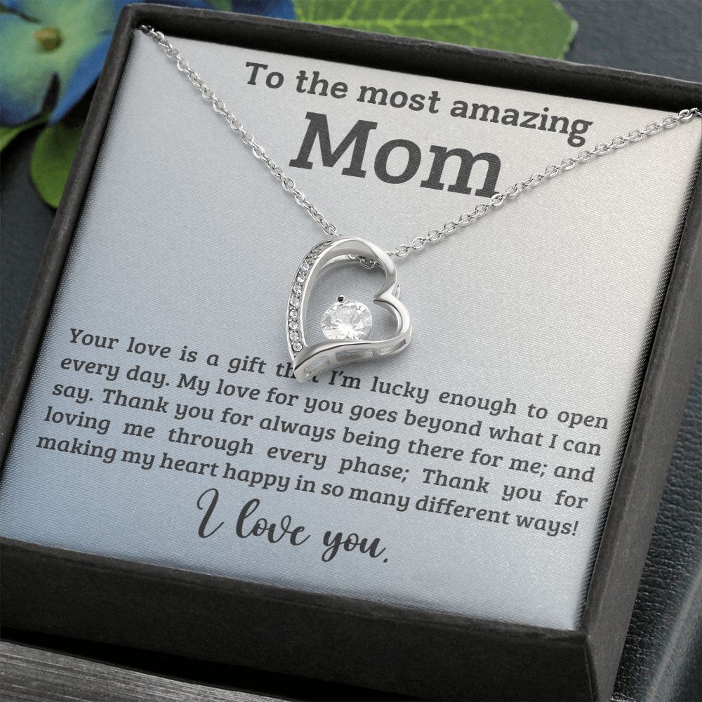 litzzy Mom - A Gift - Forever Love Necklace - Litzzy Mother's Day Gifts Necklace Jewelry   