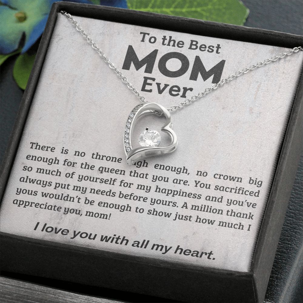 litzzy Mom - A Million Thank Yous - Forever Love Necklace - Litzzy Mother's Day Gifts Necklace Jewelry   