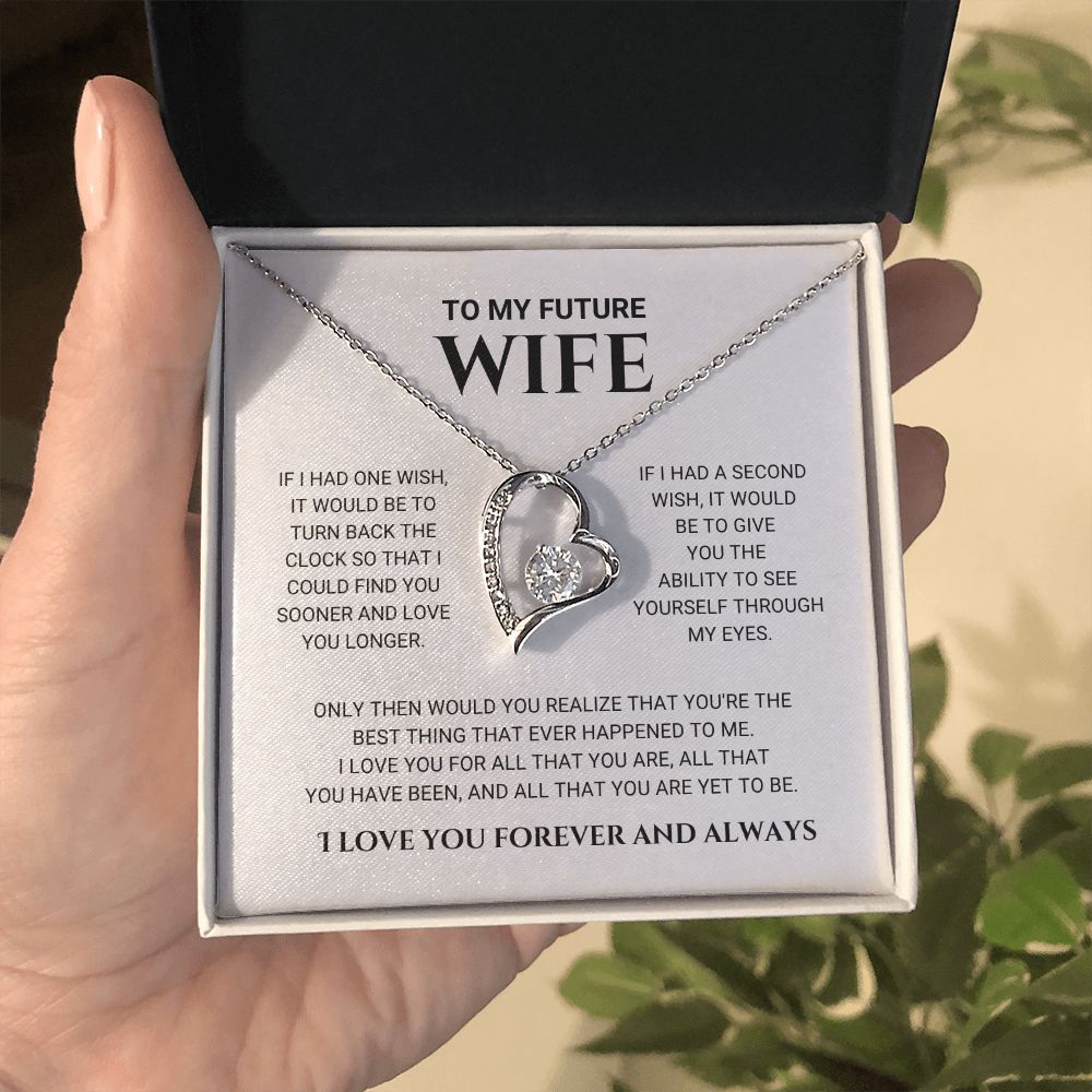 litzzy To My Future Wife - Best Thing - Forever Love Necklace - Love Knot Necklace - To My Future Wife, Gift For Future Wife Jewelry   