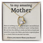 litzzy Litzzy Forever Love Necklace To my Mother, A Special Place Mothers Day Jewelry, Necklace gifts set from Son, Daughter Jewelry 18k Yellow Gold Finish Standard Box 