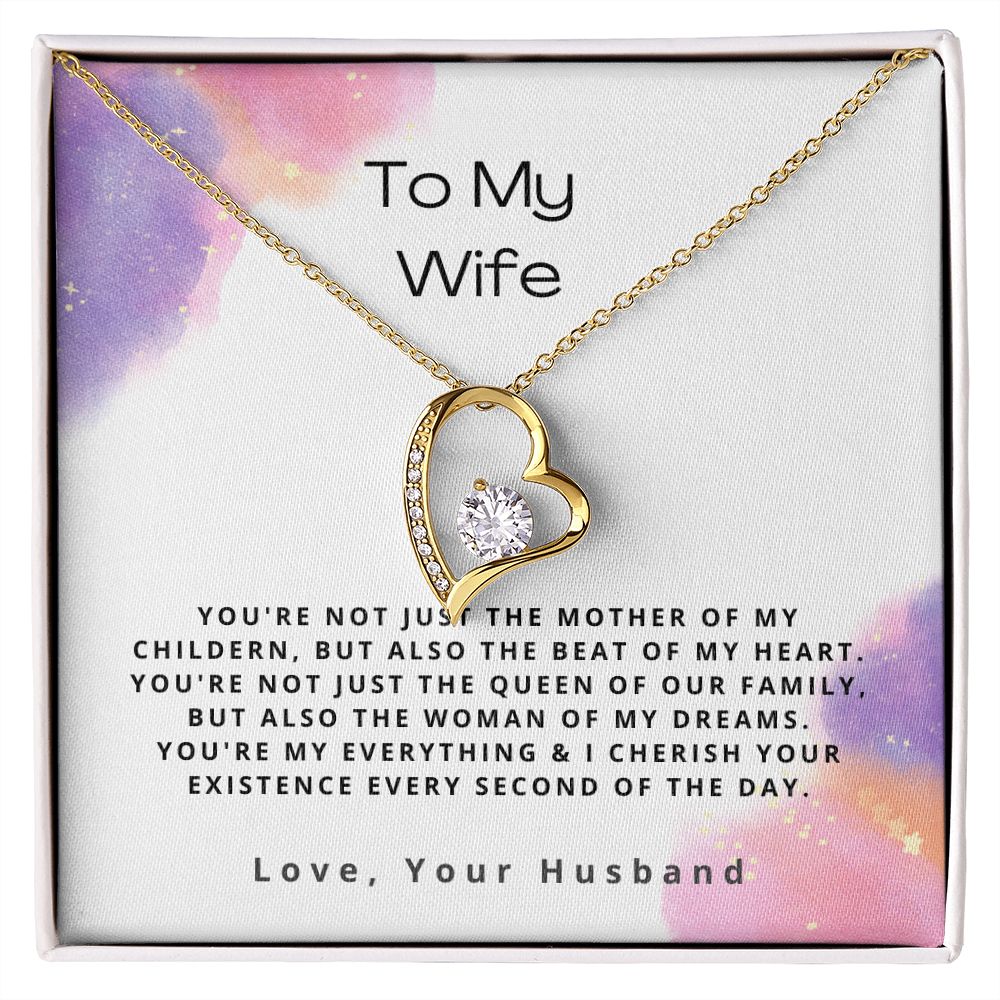 litzzy To My Wife - You're Not Just the Mother Of My Childern - Forever Love Necklace - To My Wife, Gift For Wife Jewelry   