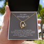 litzzy To My Soulmate - Never Forget That I Love You - Forever Love Necklace - Necklace Gift For Her, Wife, Girlfriend, Anniversary, Wedding, Valentine, Birthday with Message Card Jewelry 18k Yellow Gold Finish Standard Box 