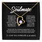 litzzy To My Soulmate - 14K Forever Necklace - Necklace Gift Set - To My Soulmate, Gift For Soulmate Jewelry   