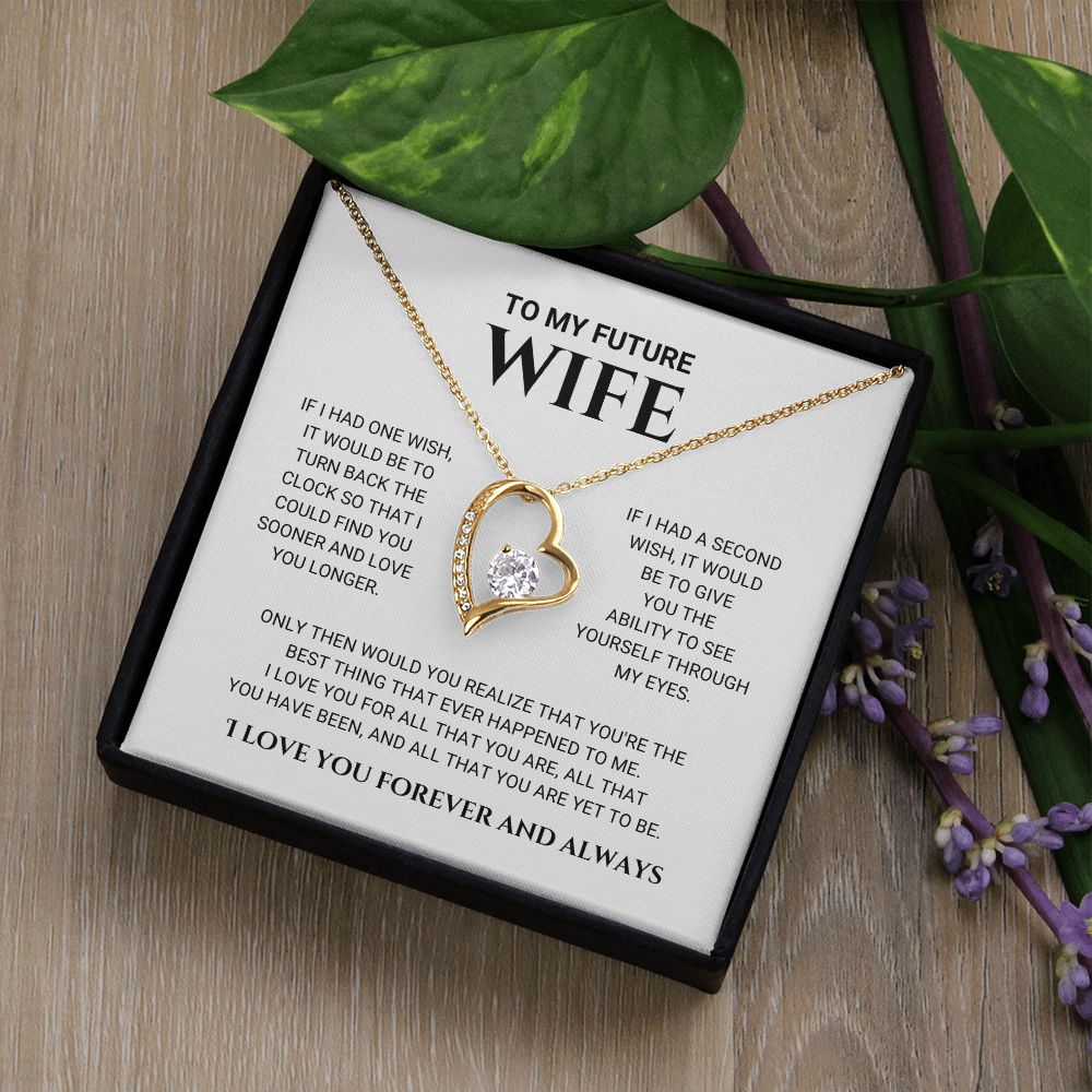 litzzy To My Future Wife - Best Thing - Forever Love Necklace - Love Knot Necklace - To My Future Wife, Gift For Future Wife Jewelry   