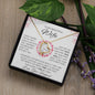 litzzy To My Beautiful Wife - I Married You Because I Cant Live Without You - To My Wife, Gift For Wife - Valentine's Day Gift -  Forever Love Necklace SO Jewelry   