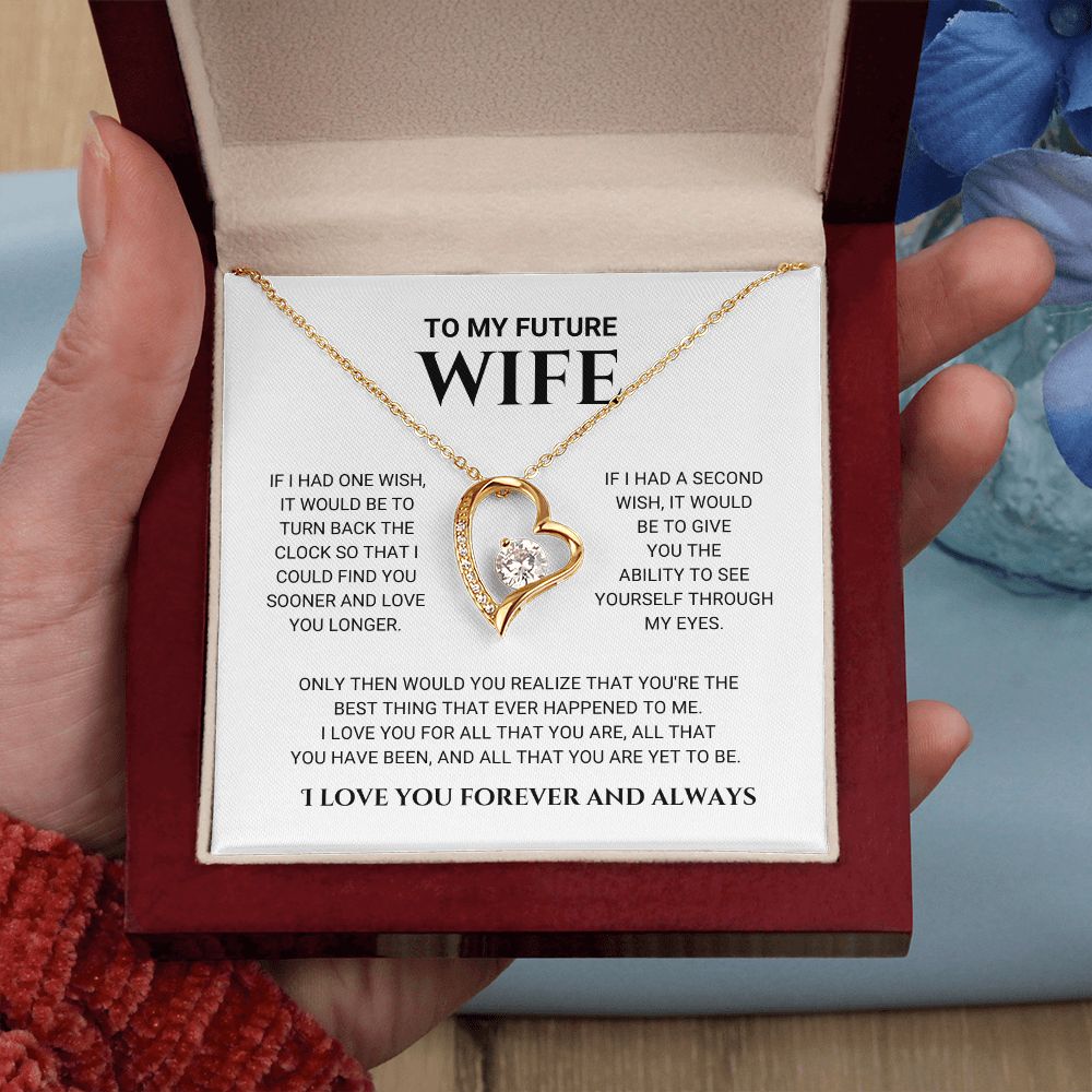 litzzy To My Future Wife - Best Thing - Forever Love Necklace - Love Knot Necklace - To My Future Wife, Gift For Future Wife Jewelry   