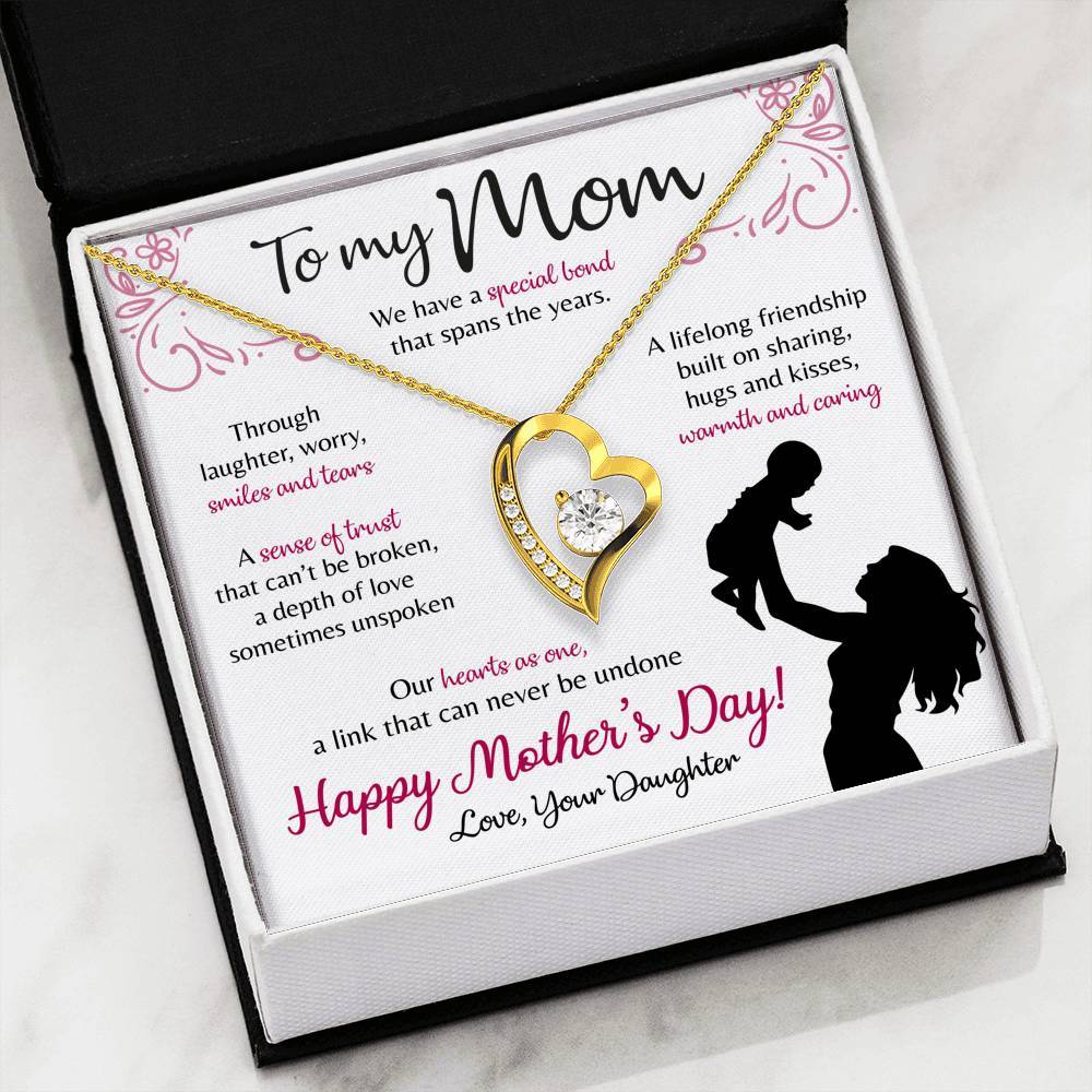 litzzy To My Mom - Forever Love - Our Heart as One Jewelry   