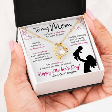 litzzy To My Mom - Forever Love - Our Heart as One Jewelry   