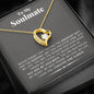 litzzy To My Soulmate - You are the greatest gift Forever Love Necklace - Necklace Gift For Her, Wife, Girlfriend, Anniversary, Wedding, Valentine, Birthday with Message Card Jewelry   