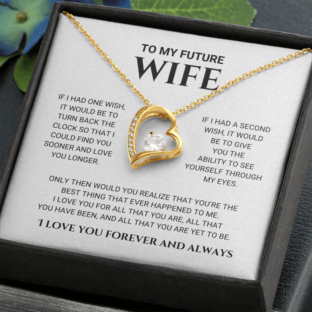 litzzy To My Future Wife - Best Thing - Forever Love Necklace - Love Knot Necklace - To My Future Wife, Gift For Future Wife Jewelry   