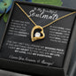 litzzy To My Beautiful Soulmate Necklace, Gift for Wife, Girlfriend, Anniversary Gift, Birthday Gift, Valentine Gifts for Her, Litzzy Forever Love Necklace Jewelry   