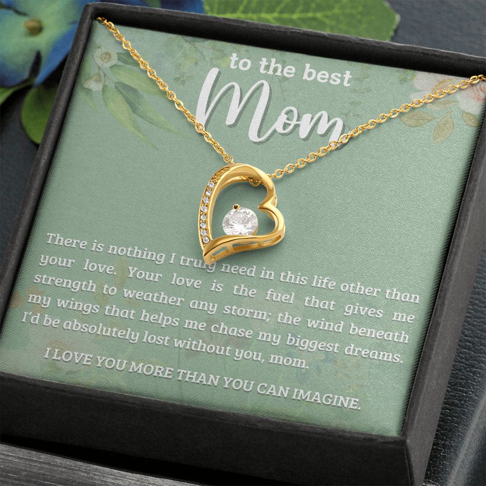 litzzy Mom - Your Love - Forever Love Necklace - Litzzy Mother's Day Gifts Necklace Jewelry   