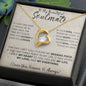 litzzy To My Soulmate Necklace, Gift for Wife Girlfriend Fiancée, Anniversary Necklace, Valentine's Day Necklace - Litzzy Forever Love Necklace Jewelry 18k Yellow Gold Finish Two Tone Box 