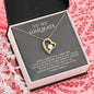 litzzy To My Soulmate - Never Forget That I Love You - Forever Love Necklace - Necklace Gift For Her, Wife, Girlfriend, Anniversary, Wedding, Valentine, Birthday with Message Card Jewelry   