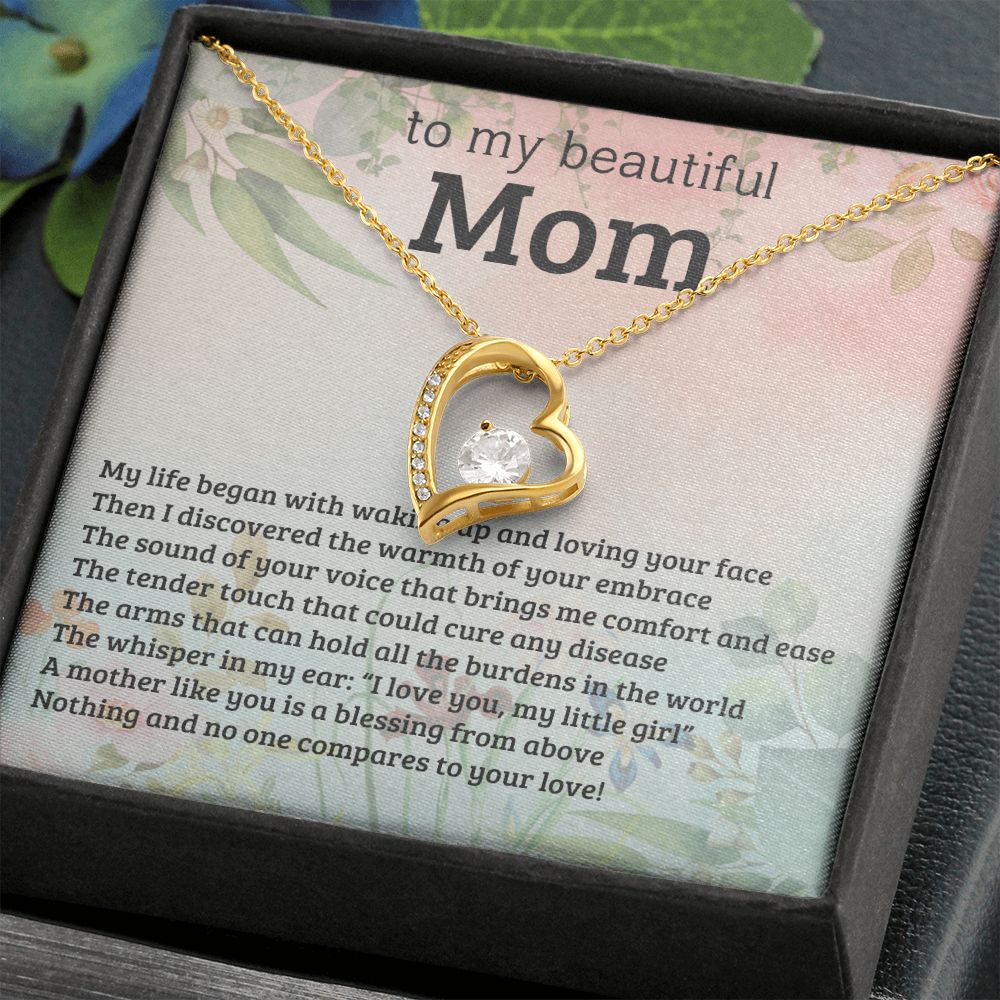 litzzy Mom - A Blessing From Above - Forever Love Necklace - Litzzy Mother's Day Gifts Necklace Jewelry   