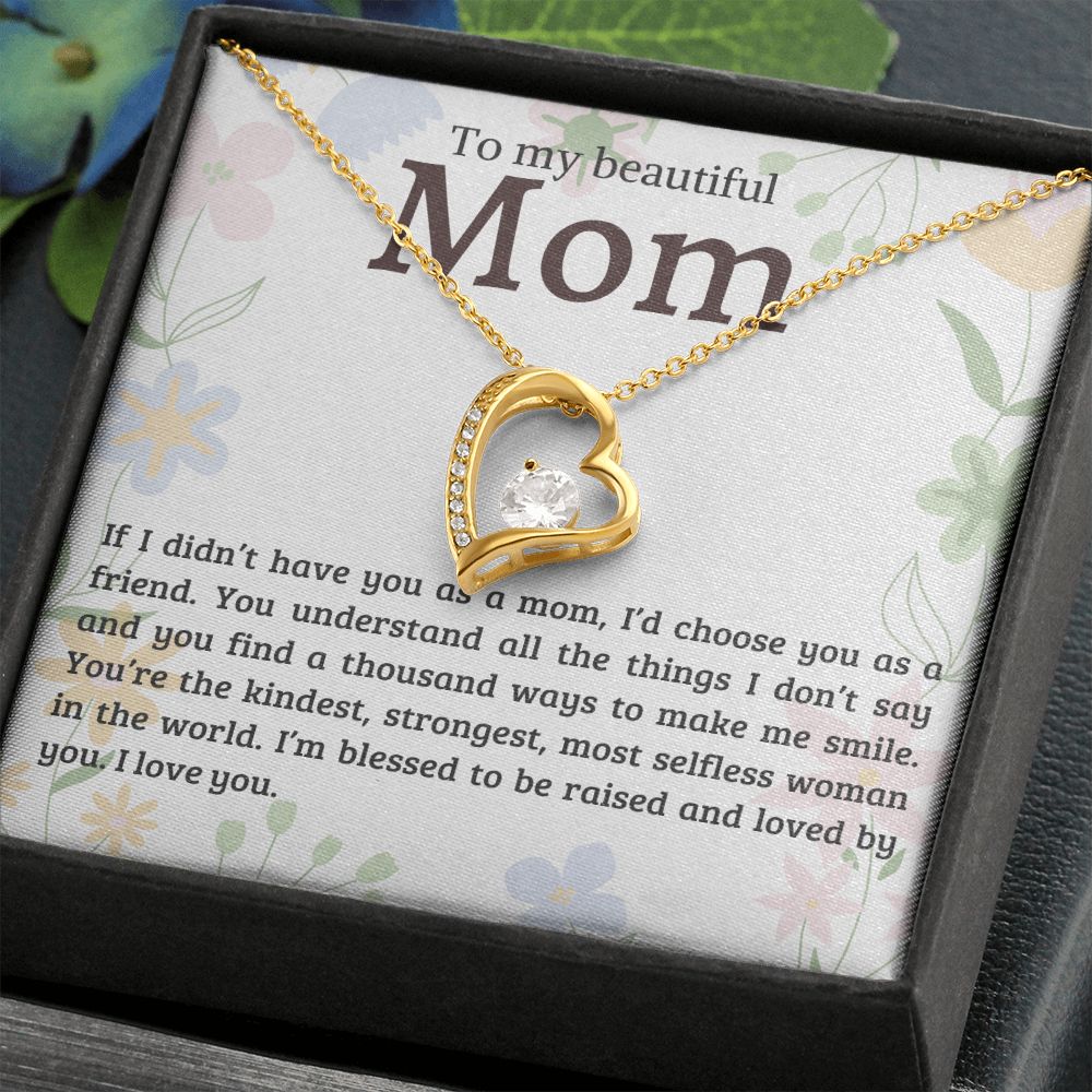 litzzy Mom - Most Selfless Woman - Forever Love Necklace - Litzzy Mother's Day Gifts Necklace Jewelry   