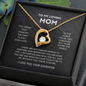 litzzy Litzzy Forever Love Necklace To my Mom, You are my first country, the first place I ever lived, From Daughter Jewelry 18k Yellow Gold Finish Standard Box 