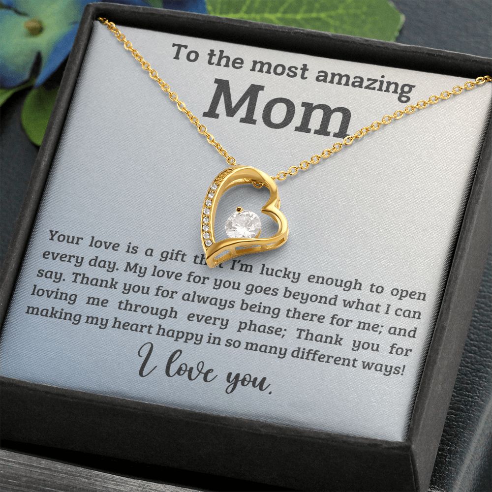 litzzy Mom - A Gift - Forever Love Necklace - Litzzy Mother's Day Gifts Necklace Jewelry   