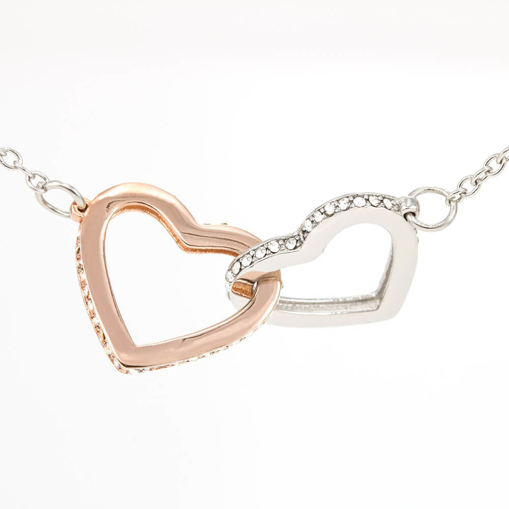 litzzy To my Wife Birthday Anniversary or any Occasion Gifts - Interlocking Heart Necklace - Necklace Gift For Her, Wife, Girlfriend, Anniversary, Wedding, Valentine, Birthday with Message Card Jewelry   