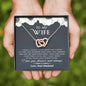 litzzy To My Wife - I Wish I Could Turn Back The Clock - Necklace Gift For Wife, Girlfriend, Anniversary, Valentine, Birthday With Message Card Jewelry   
