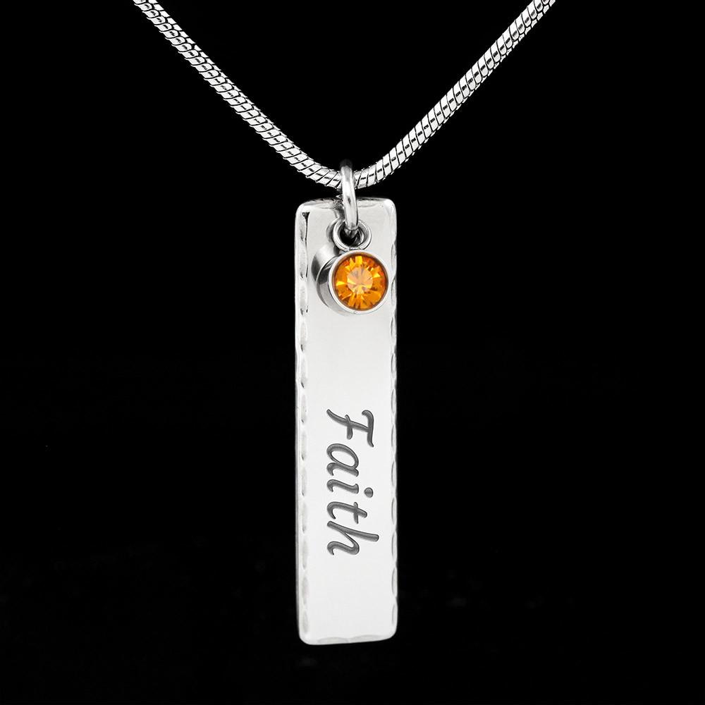 litzzy To My Gorgeous Wife Happy Anniversary Birthstone Name Necklace - Gifts For Wife Necklace Valentines Day Custom Made Romantic Gift For My Best Wife Ever Jewelry   
