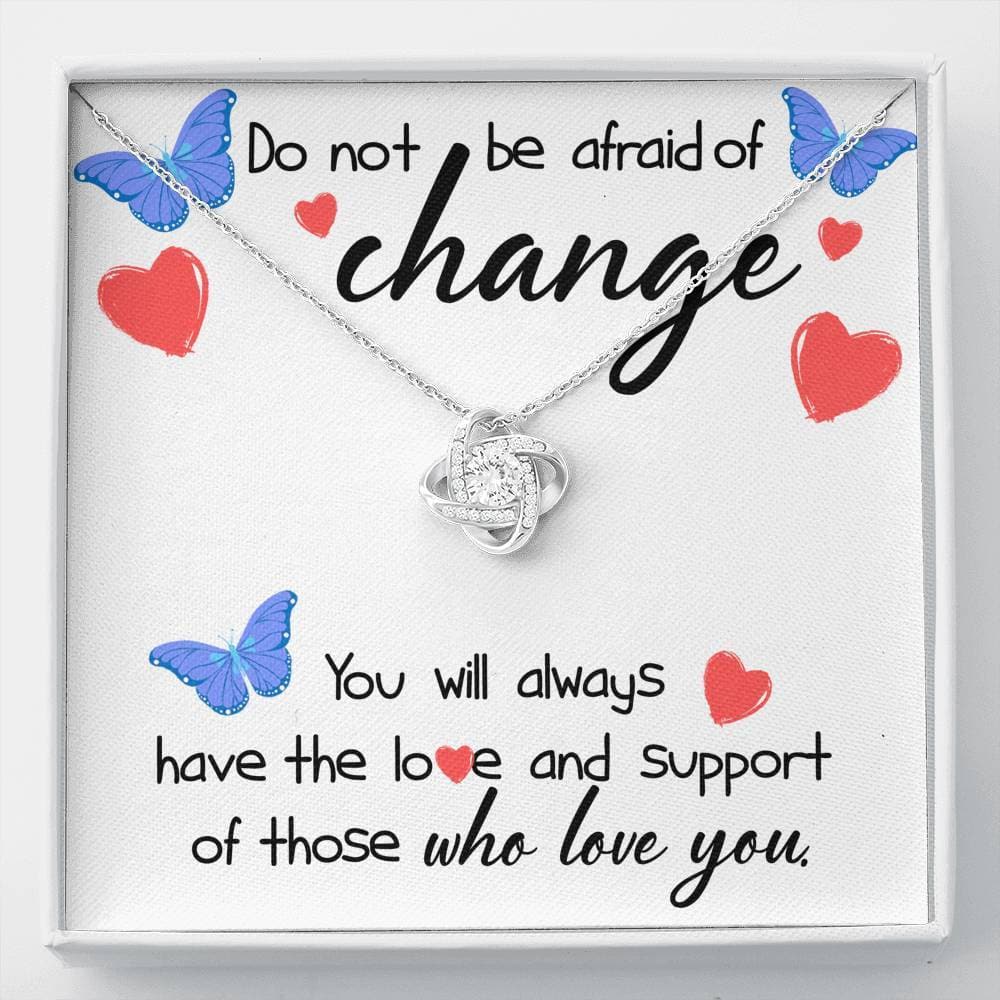 litzzy Love and Support Love Knot Necklace - Gifts For Wife Necklace Valentines Day Custom Made Romantic Gift For My Best Wife Ever  Standard Box  