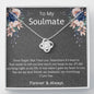 litzzy To My Soulmate - Never forget that I love you - Litzzy Love Knot Necklace - To My Soulmate, Gift For Soulmate Jewelry   