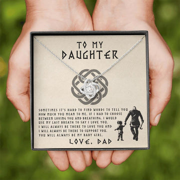 litzzy Last Breath, Litzzy To My Daughter Love Knot Jewelry Standard Box  