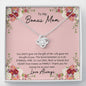 litzzy Litzzy Love Knot Necklace To my bonus mom, Life gave me the gift of you Mothers Day Jewelry, Necklace gifts set from Son, Daughter Jewelry Classic Two Tone  