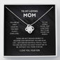 litzzy Litzzy Love Knot Necklace To my Mom, You're The World From Son Jewelry Classic Two Tone  