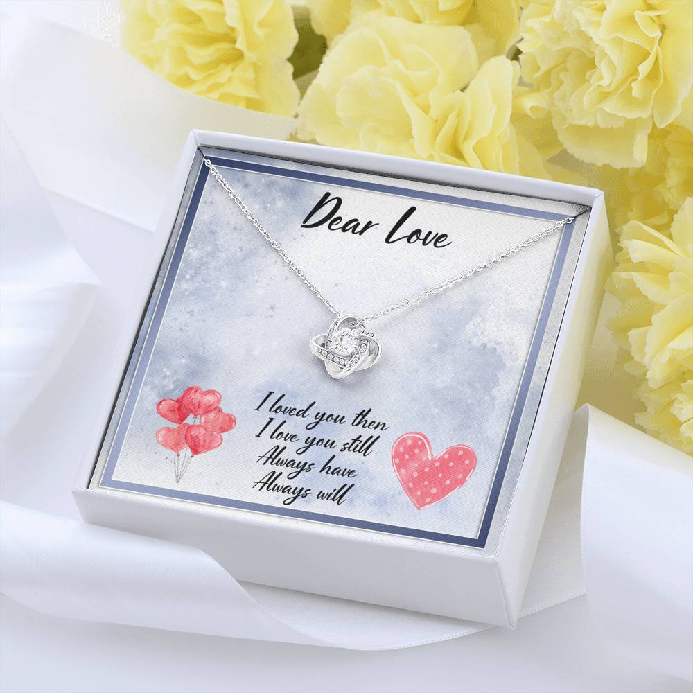 litzzy Dear Love Always Have Always Will Love Knot Necklace - Gifts For Wife Necklace Valentines Day Custom Made Romantic Gift For My Best Wife Ever Jewelry   