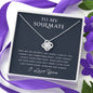 litzzy To My Soulmate - I Got Something Right - Mother's Day Gift For Wife Girlfriend Future Wife - Love Knot - Necklace Gift For Her, Wife, Girlfriend, Anniversary, Wedding, Valentine, Birthday with Message Card Jewelry   