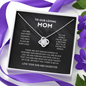 litzzy Litzzy Love Knot Necklace To Our Mom, You're The World From Son And Daughter Jewelry   