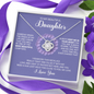 litzzy To My Beautiful Daughter - Always Keep Me In Your Heart - Love Knot Necklace jewelry   