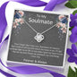 litzzy To My Soulmate - Never forget that I love you - Litzzy Love Knot Necklace - To My Soulmate, Gift For Soulmate Jewelry Two Toned Box  
