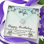 litzzy To The World's Best Wife Happy Birthday Love Knot Necklace - Gifts For Wife Necklace Valentines Day Custom Made Romantic Gift For My Best Wife Ever Jewelry   