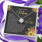 litzzy Litzzy Love Knot Necklace To my Mom, You're The World Gift From Daughter Jewelry   