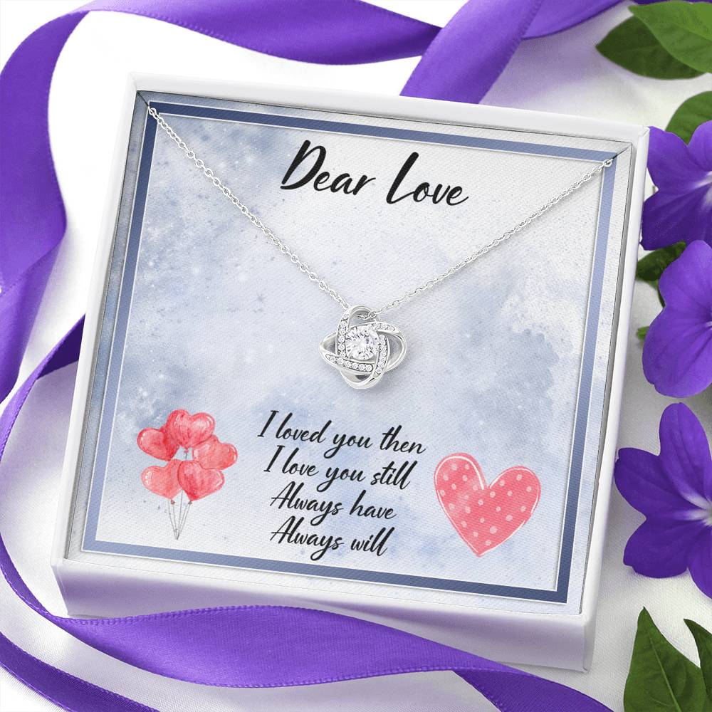 litzzy Dear Love Always Have Always Will Love Knot Necklace - Gifts For Wife Necklace Valentines Day Custom Made Romantic Gift For My Best Wife Ever Jewelry   