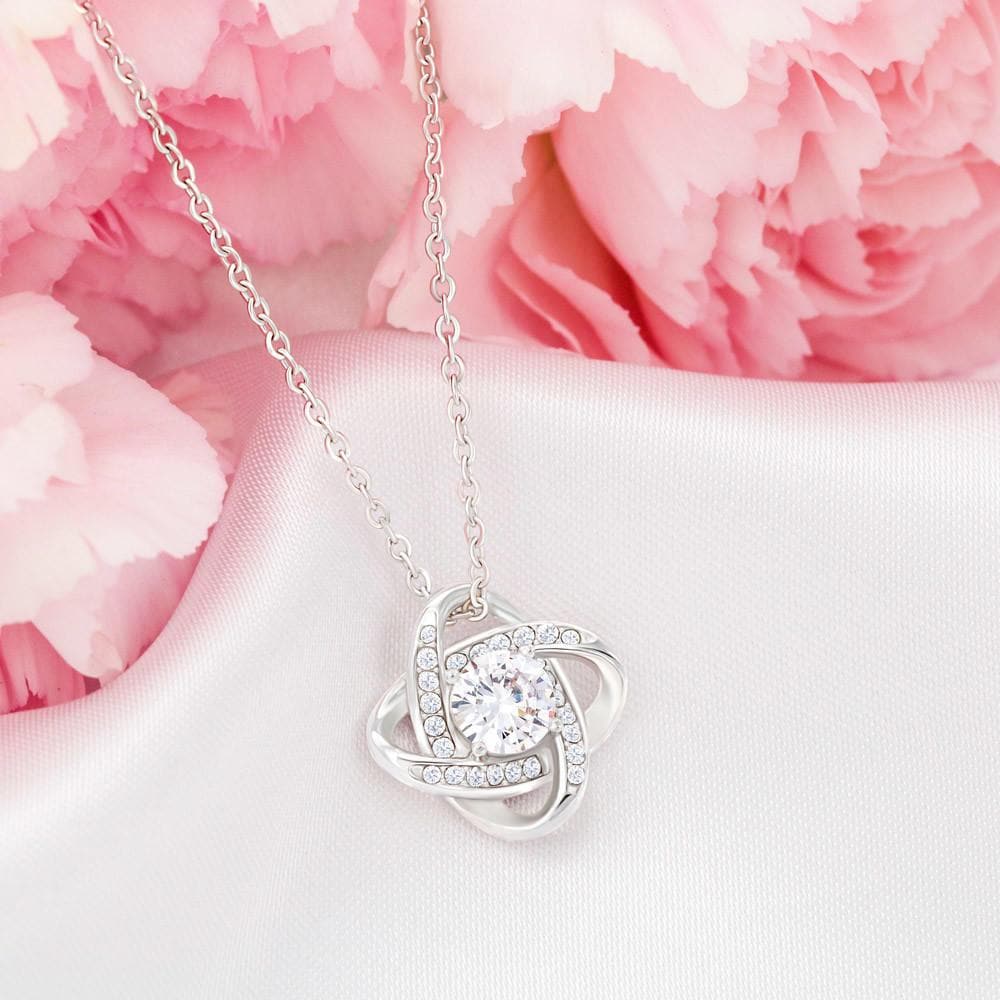litzzy To My Beautiful Wife Love Knot Necklace - Gifts For Wife Necklace Valentines Day Custom Made Romantic Gift For My Best Wife Ever    