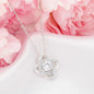 litzzy To The World's Best Wife Happy Birthday Love Knot Necklace - Gifts For Wife Necklace Valentines Day Custom Made Romantic Gift For My Best Wife Ever Jewelry   